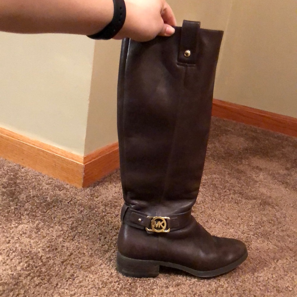 Chocolate brown riding boots
